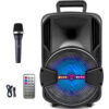 6089256256 8 Inch Wireless Powered BT Portable Handle Speaker